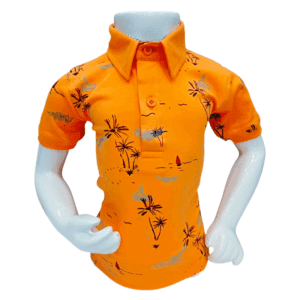 Polo Manga Corta Cuello Camisero Palmera